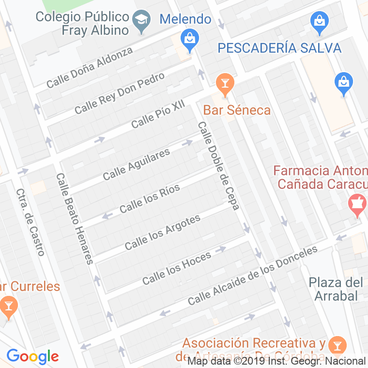 Código Postal calle Rios, Los en Córdoba