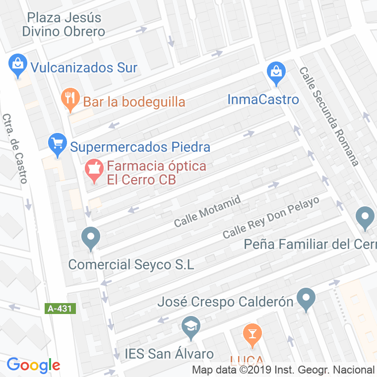 Código Postal calle Sanchuelo en Córdoba