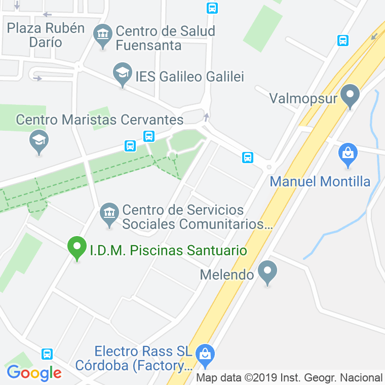 Código Postal calle Ebanista Soto Moreno en Córdoba