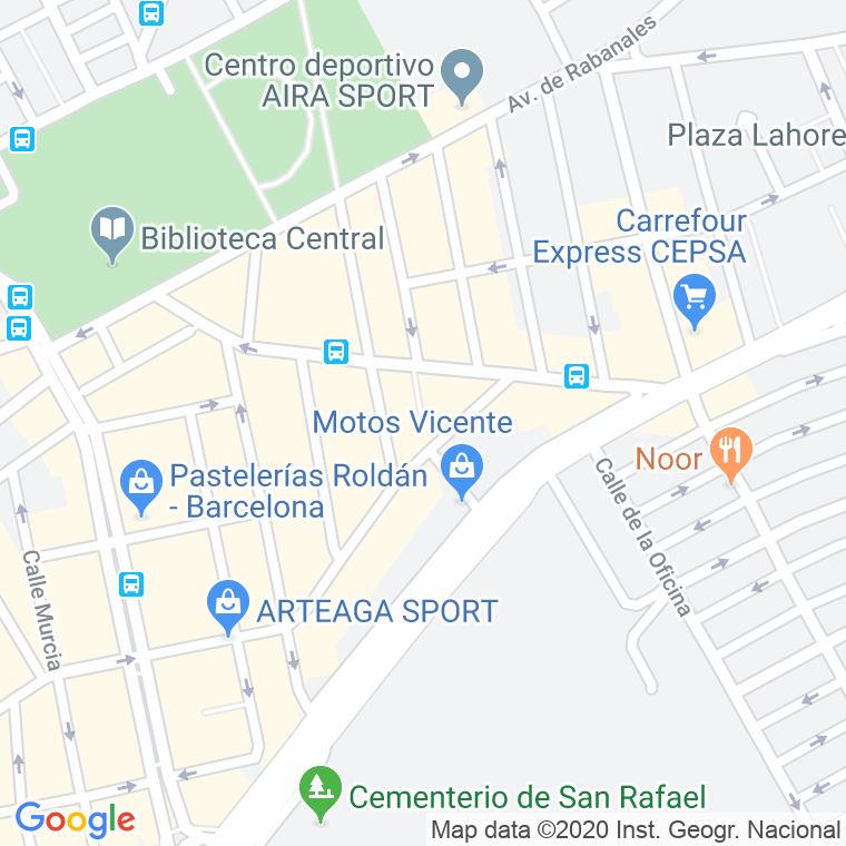 Código Postal calle Jesus Rescatado, avenida (Impares Del 1 Al 3) en Córdoba