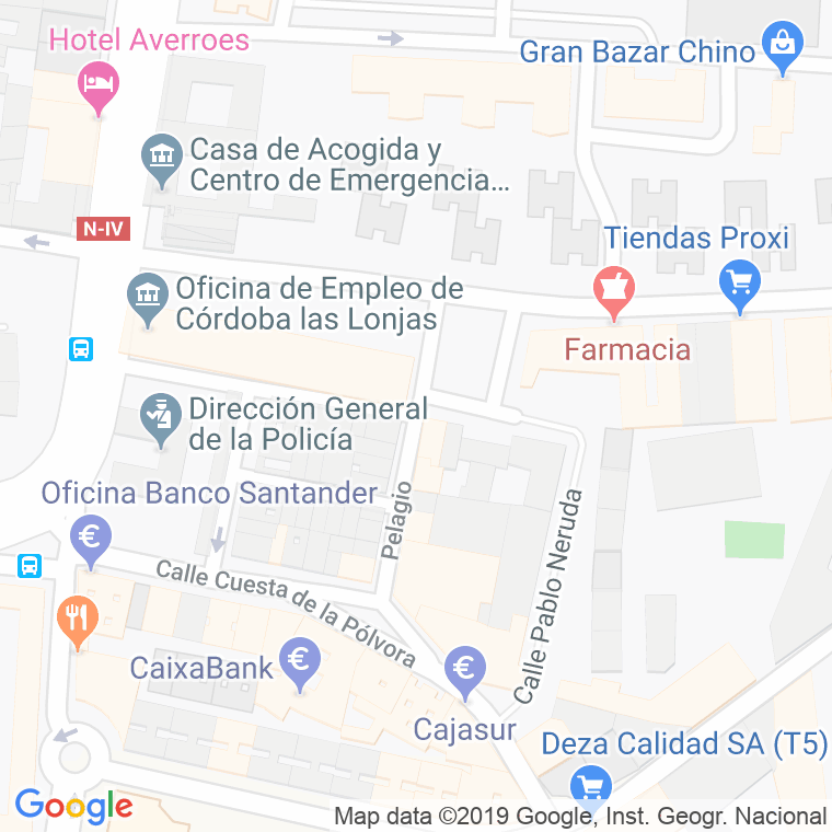 Código Postal calle Pelagio en Córdoba