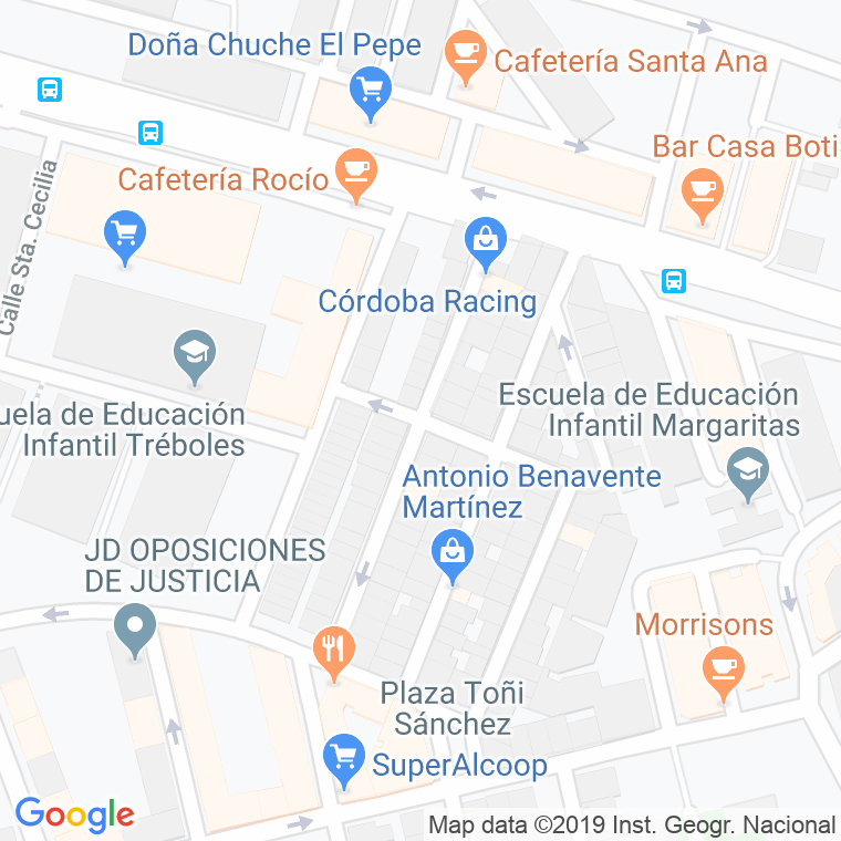 Código Postal calle Almacari en Córdoba