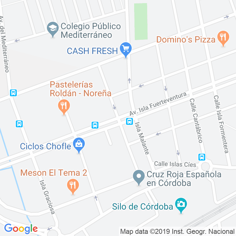 Código Postal calle Felipe Mellizo en Córdoba