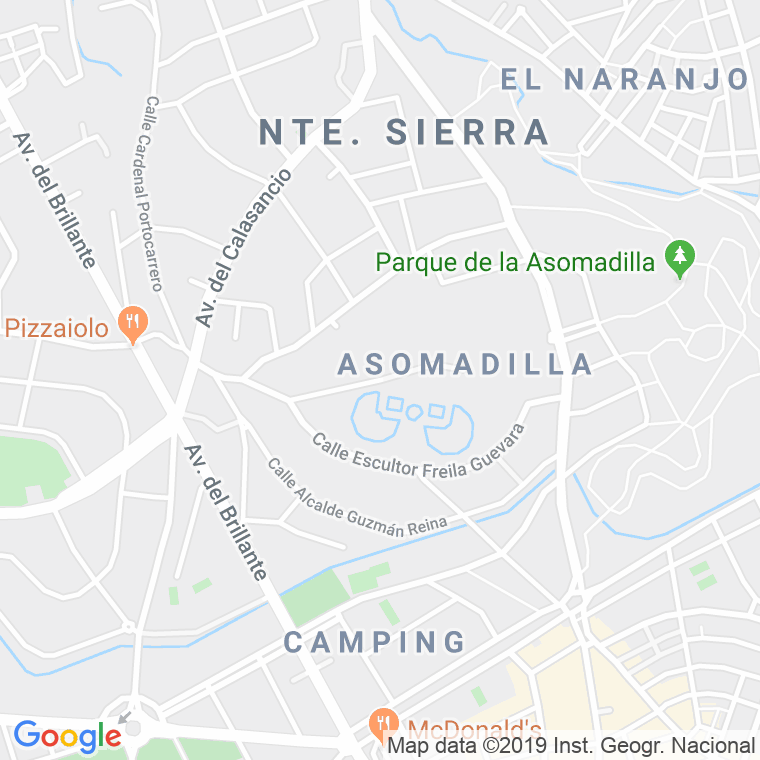 Código Postal calle Escultor Pedro De Paz en Córdoba