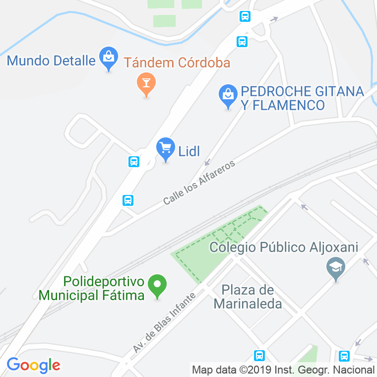 Código Postal calle Alfareros, Los en Córdoba