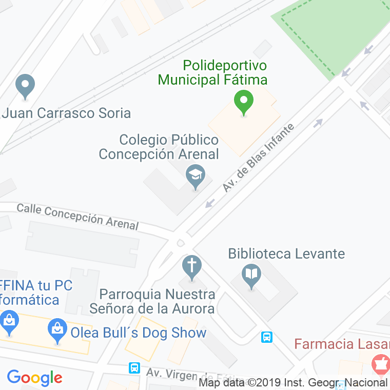 Código Postal calle Concepcion Arenal en Córdoba