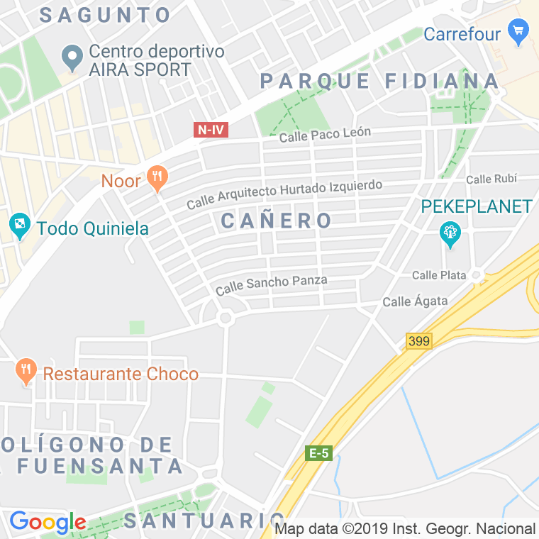 Código Postal calle Don Quijote en Córdoba