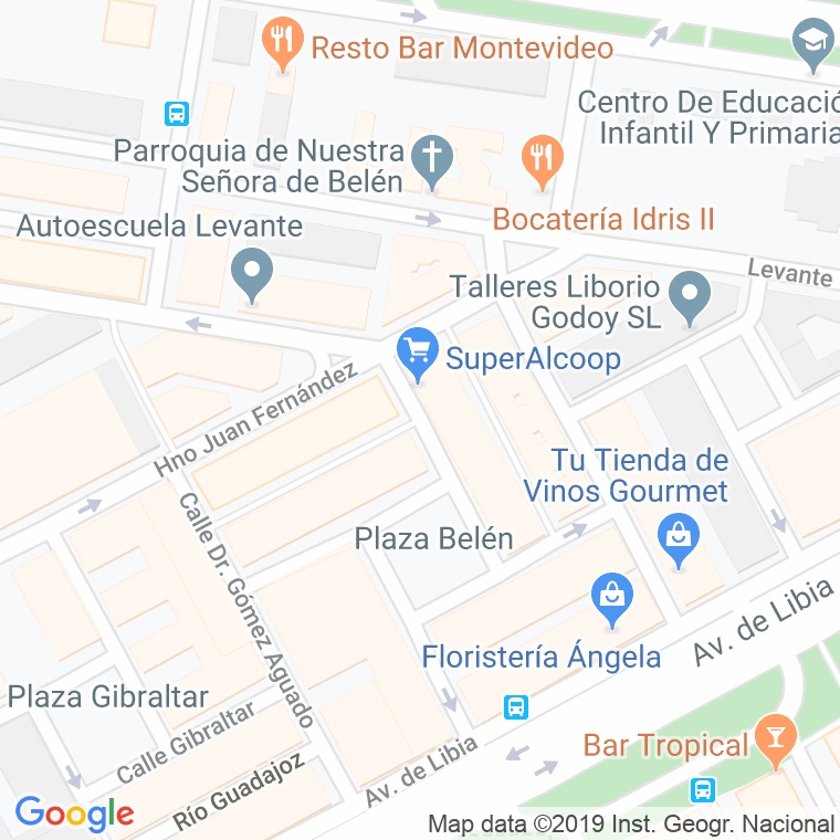 Código Postal calle Gonzalez Del Campo en Córdoba