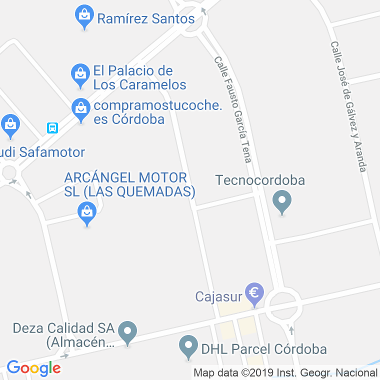 Código Postal calle Gonzalo Antonio Serrano en Córdoba