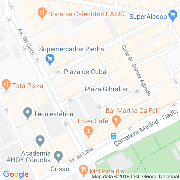 Código Postal calle Islas Baleares en Córdoba