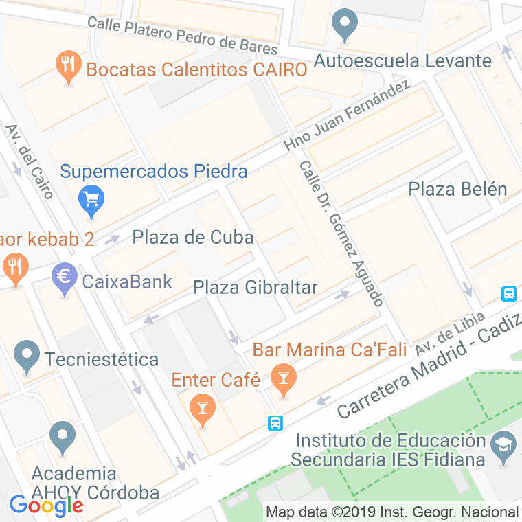 Código Postal calle Islas Canarias en Córdoba