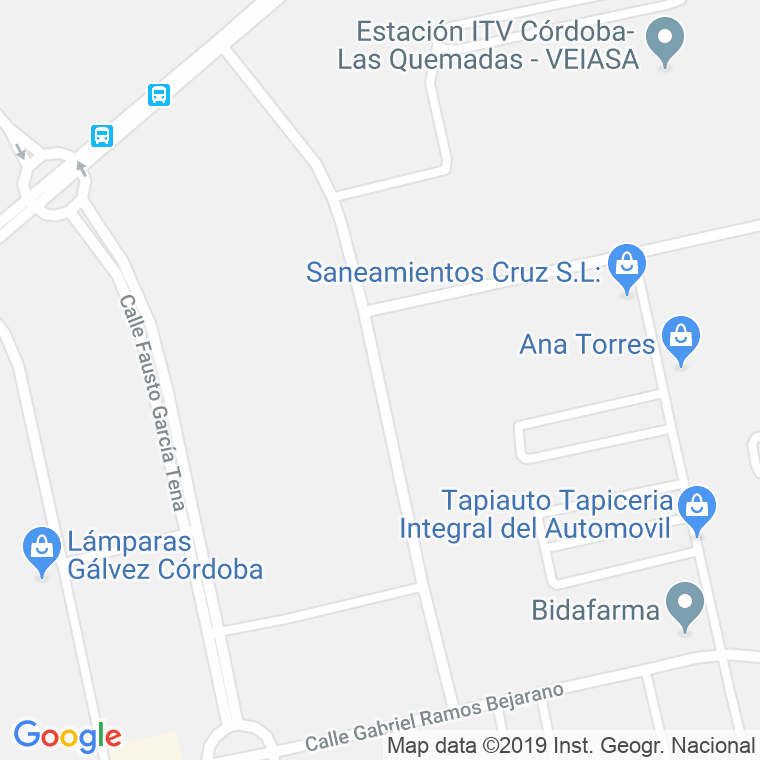 Código Postal calle Jose De Galvez Aranda en Córdoba