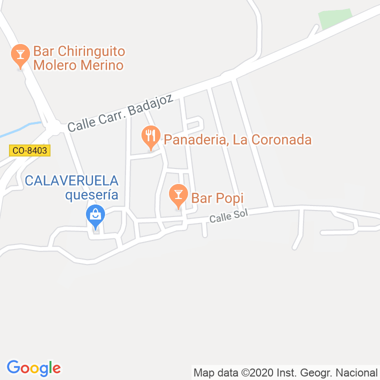 Código Postal de Coronada, La en Córdoba