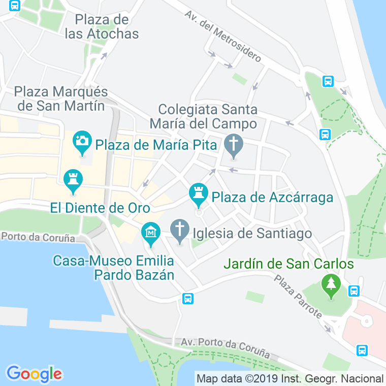 Código Postal calle Damas en A Coruña