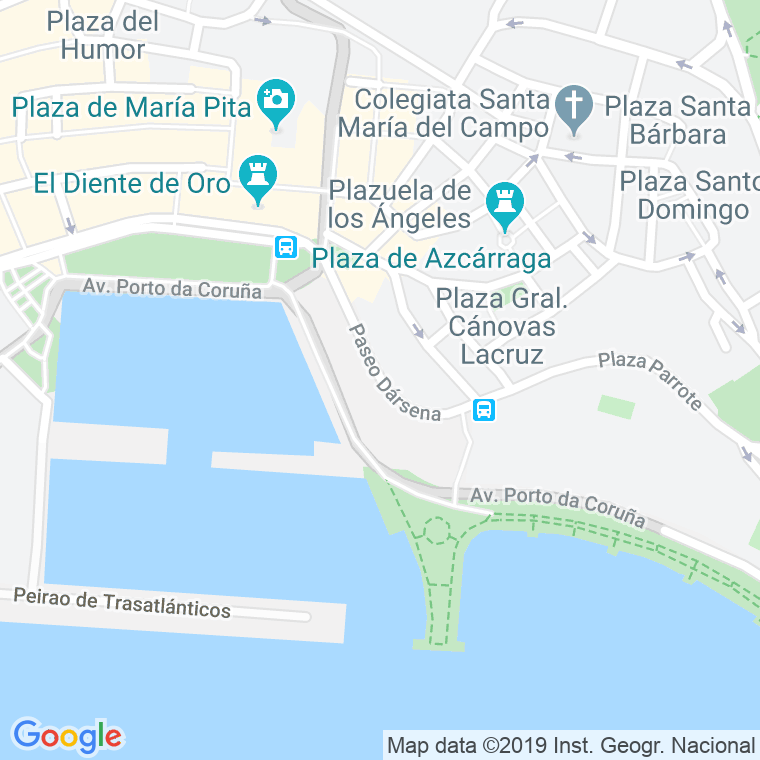 Código Postal calle Darsena, paseo en A Coruña