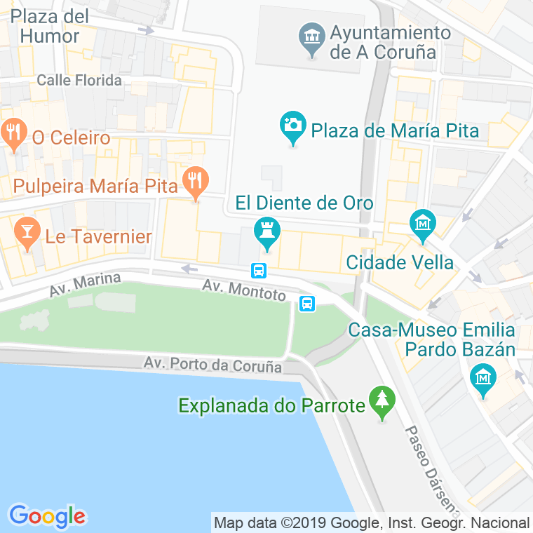 Código Postal calle Montoto, avenida en A Coruña