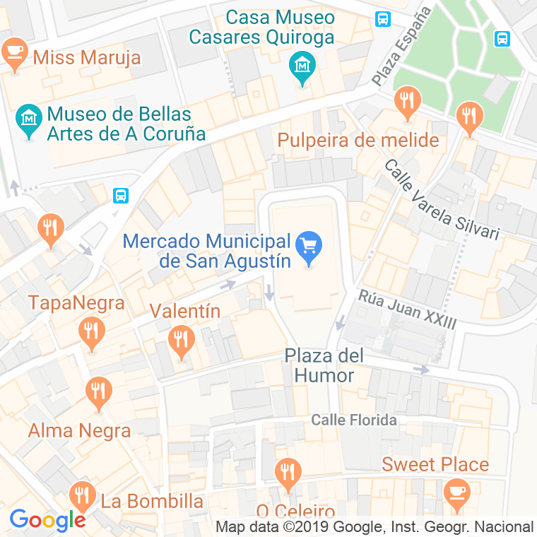 Código Postal calle Pio Xii en A Coruña