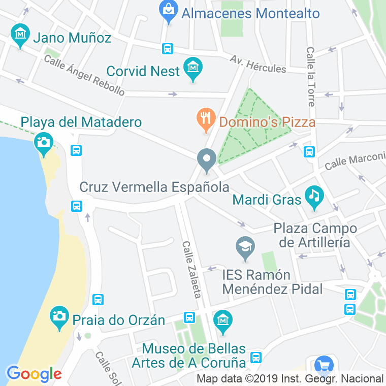 Código Postal calle Curros Enriquez en A Coruña