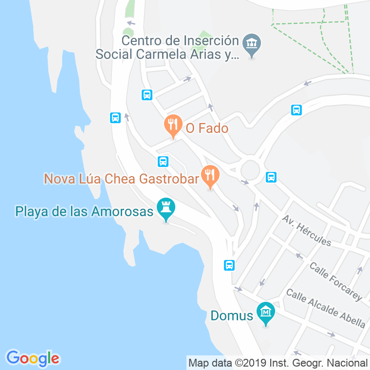 Código Postal calle Maritimo, paseo en A Coruña