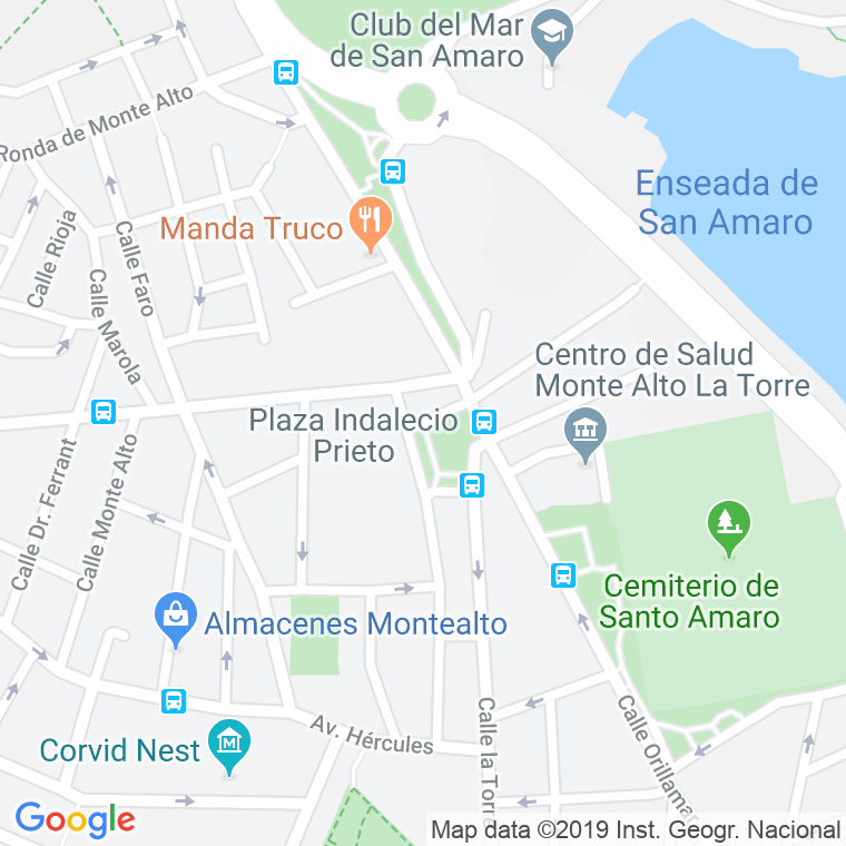 Código Postal calle Parque en A Coruña