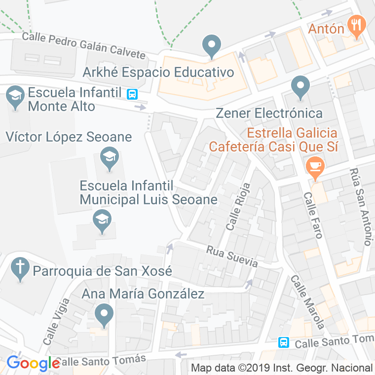 Código Postal calle Perez Quevedo, travesia en A Coruña
