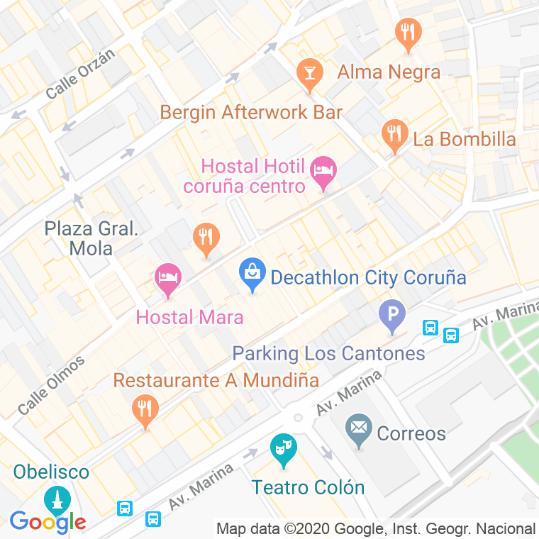 Código Postal calle Alcalde Canuto Berea en A Coruña