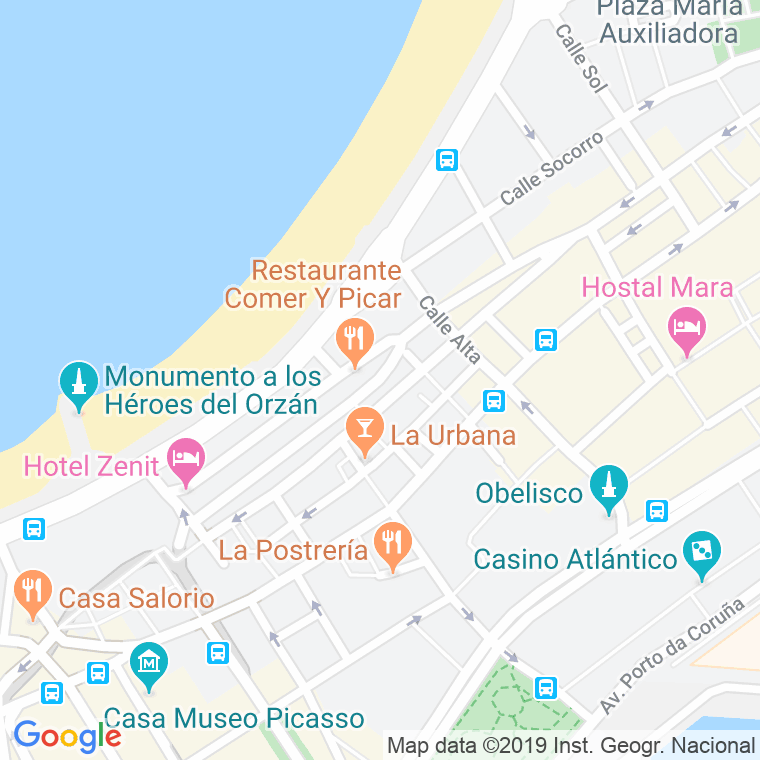 Código Postal calle Cordeleria, travesia en A Coruña