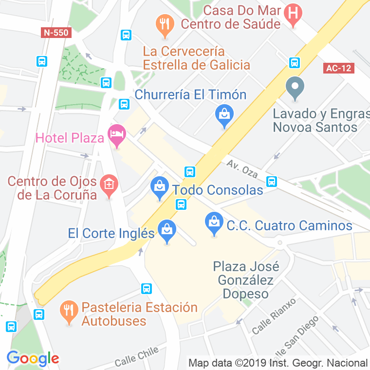 Código Postal calle Marchesi Y Dalmau en A Coruña