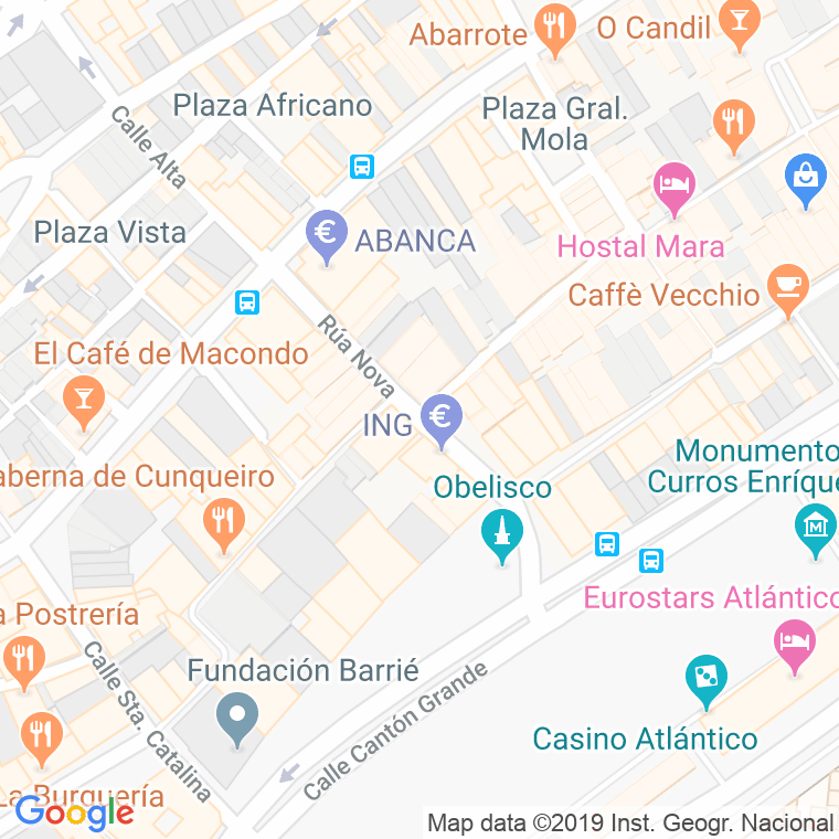 Código Postal calle Rua Nueva en A Coruña