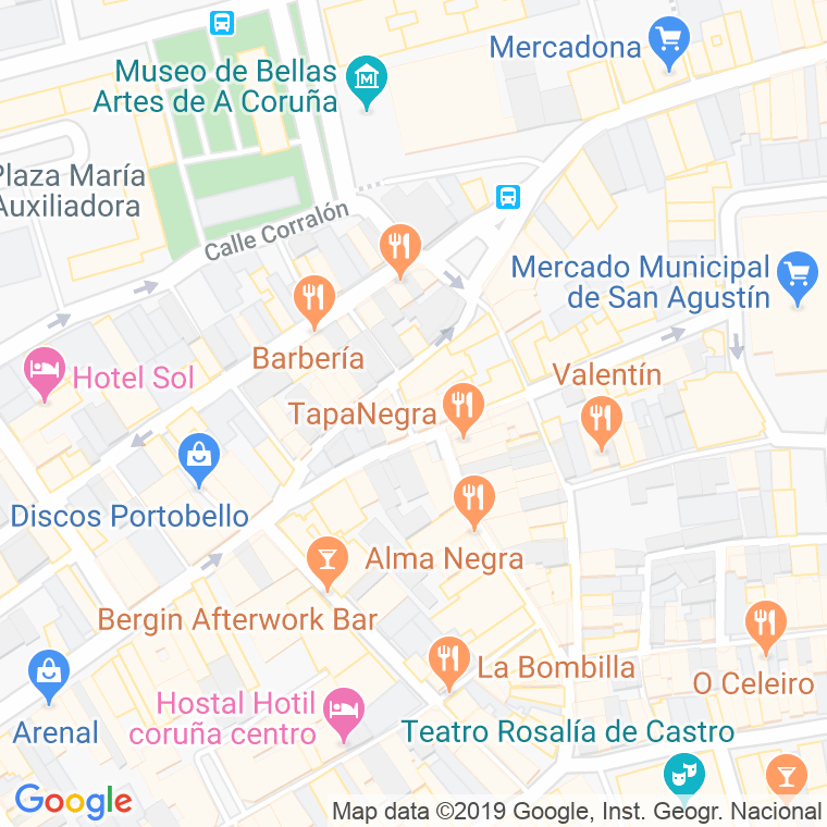 Código Postal calle San Andres, Ancha, travesia en A Coruña