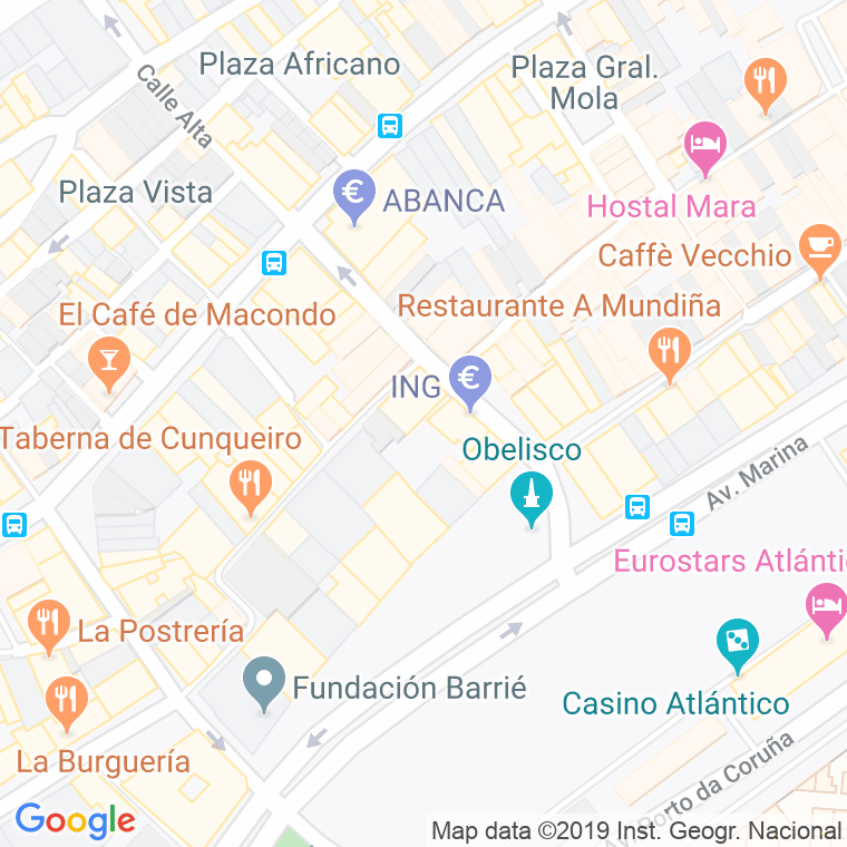 Código Postal calle San Telmo, callejon en A Coruña