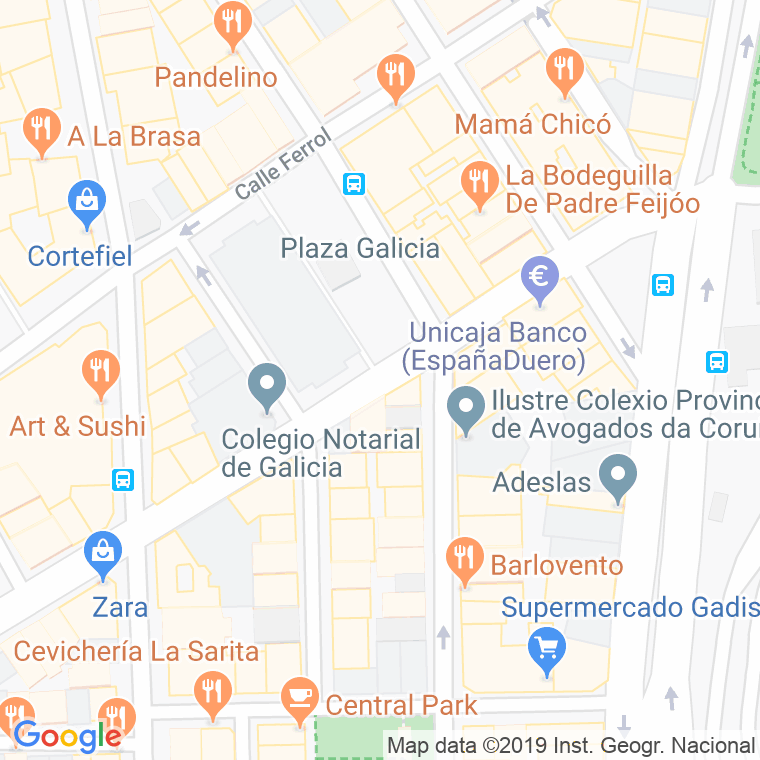 Código Postal calle Notariado en A Coruña