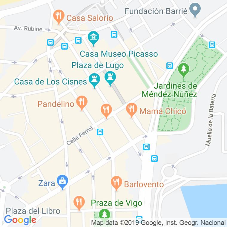 Código Postal calle Padre Feijoo en A Coruña