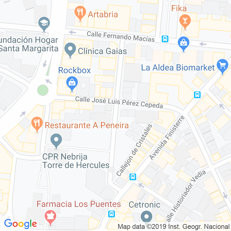 Código Postal calle Rey Abdullach en A Coruña