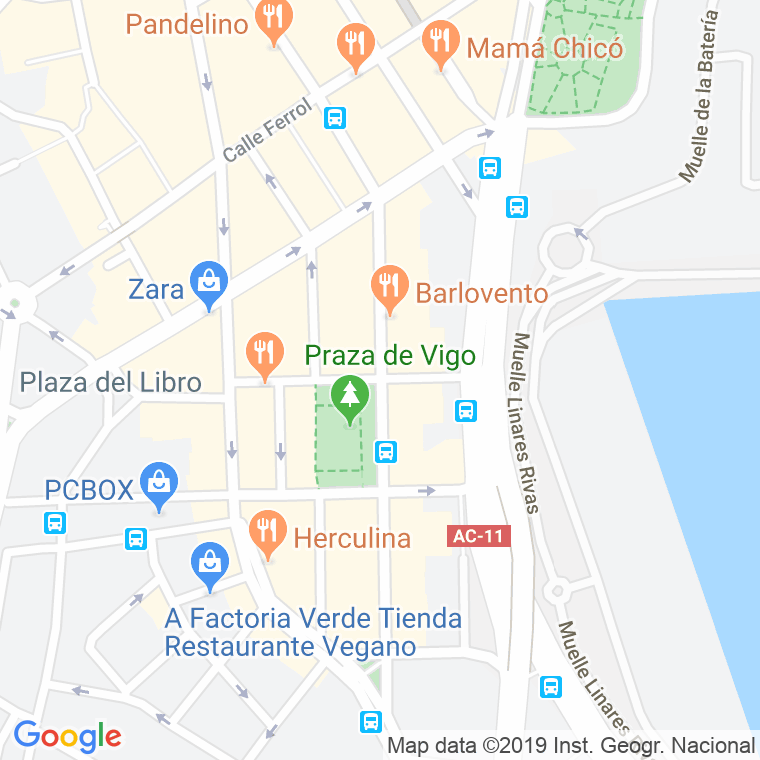 Código Postal calle Federico Tapia en A Coruña