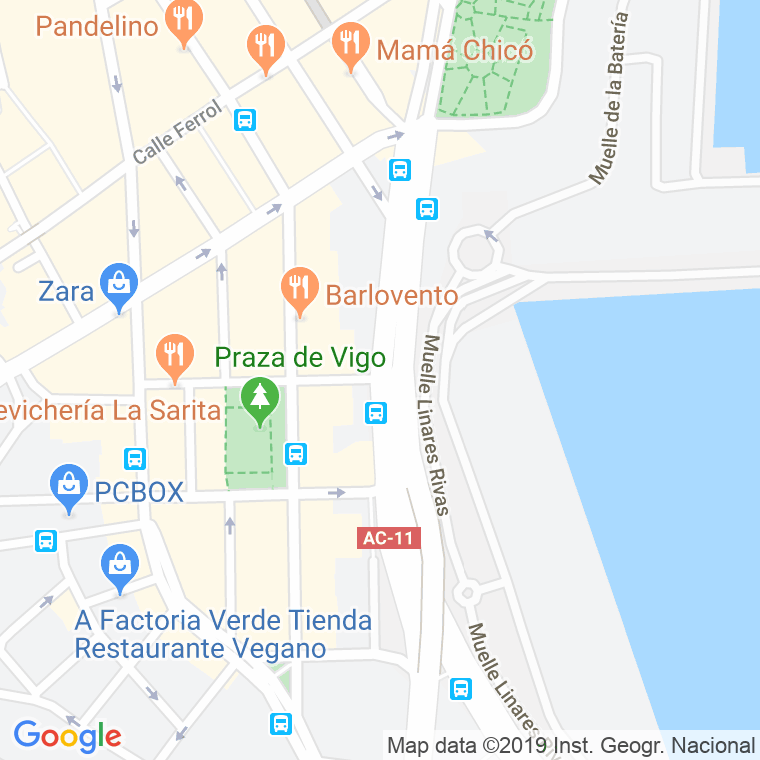 Código Postal calle Menendez Y Pelayo en A Coruña