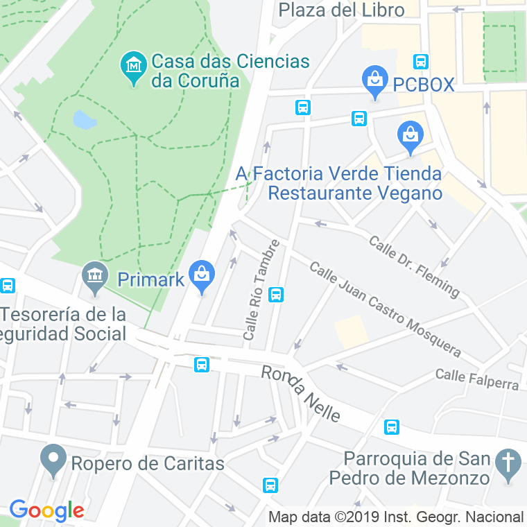 Código Postal calle Rio Tambre en A Coruña