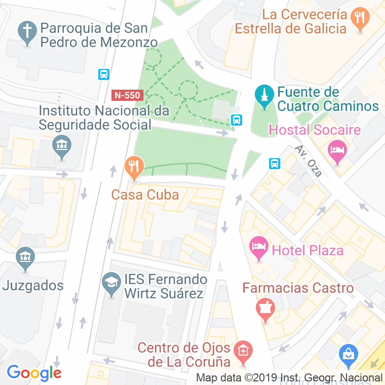 Código Postal calle Pazo Del Pasaje en A Coruña