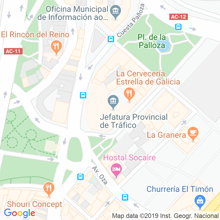 Código Postal calle Ramon Perez Costales en A Coruña