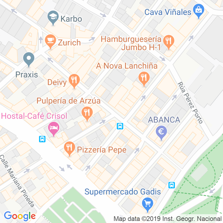 Código Postal calle Angel Senra en A Coruña