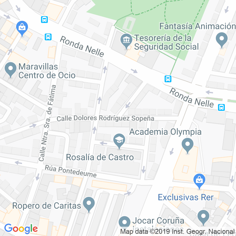 Código Postal calle Dolores Rodriguez Sopeña en A Coruña