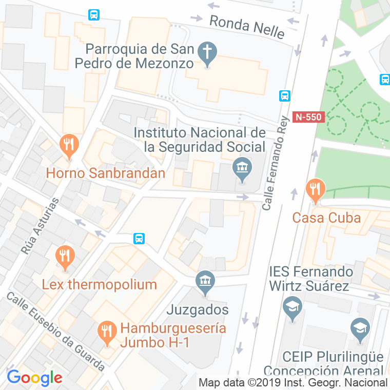 Código Postal calle Mariscal Pardo De Cela en A Coruña