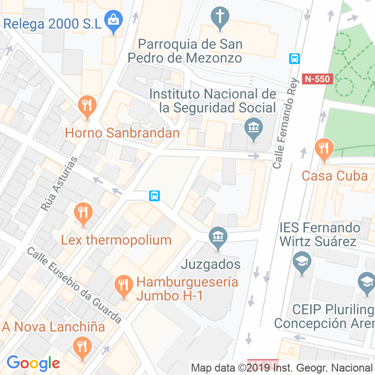 Código Postal calle Monforte, travesia en A Coruña