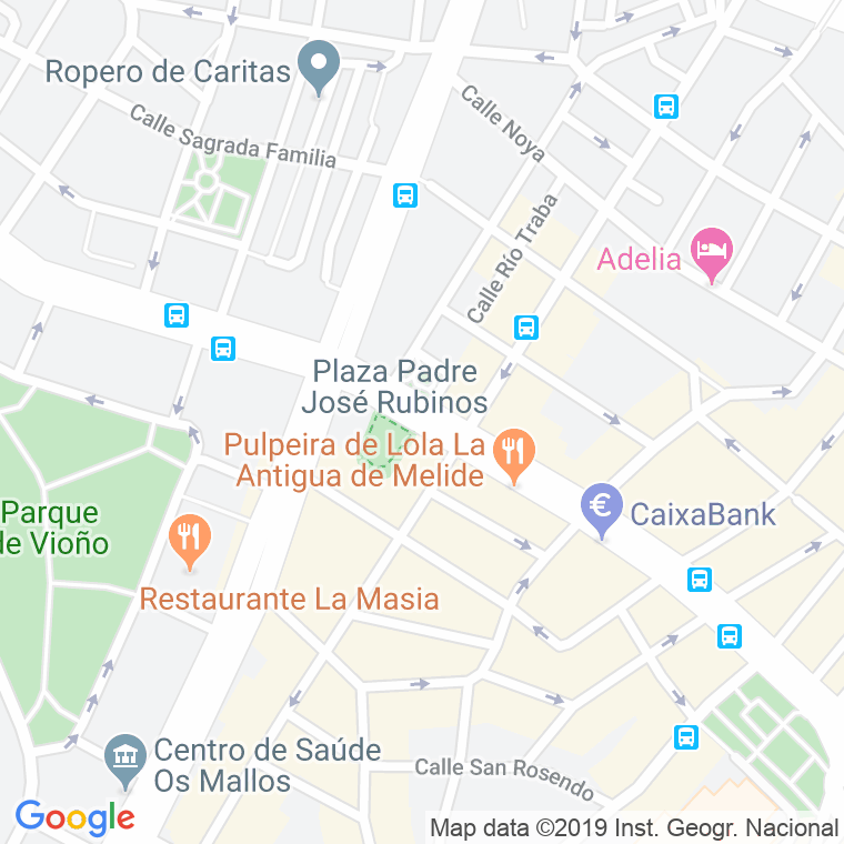 Código Postal calle Padre Jose Rubinos, praza en A Coruña