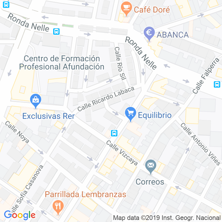 Código Postal calle Rio Eo en A Coruña