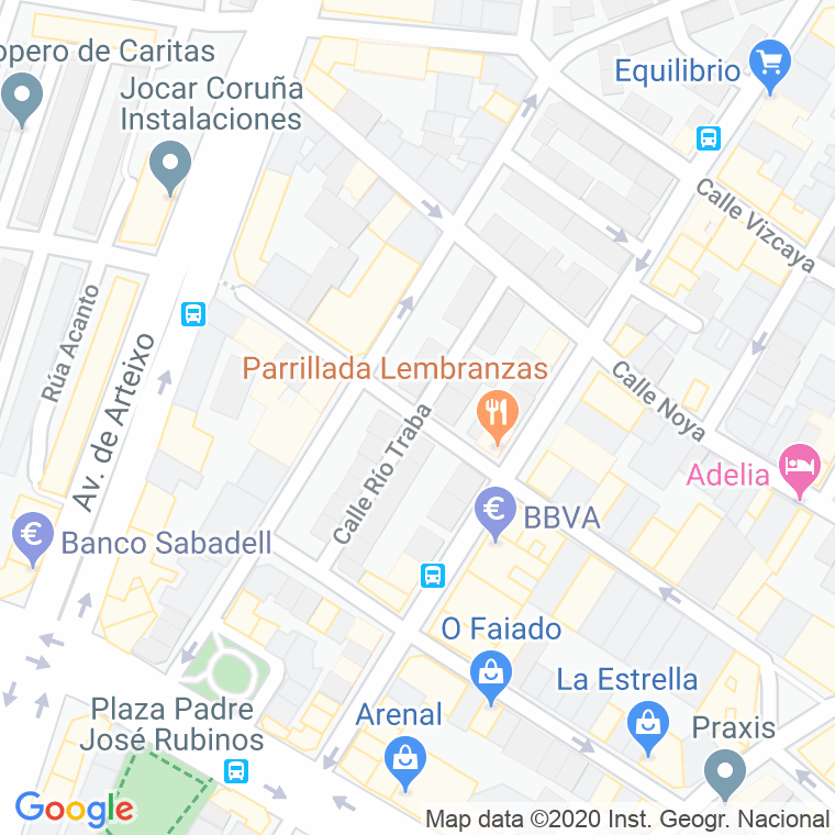 Código Postal calle Rio Traba en A Coruña