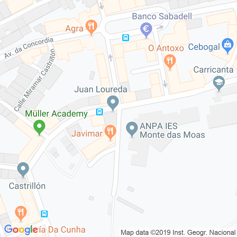 Código Postal calle Fariña Ferreño en A Coruña