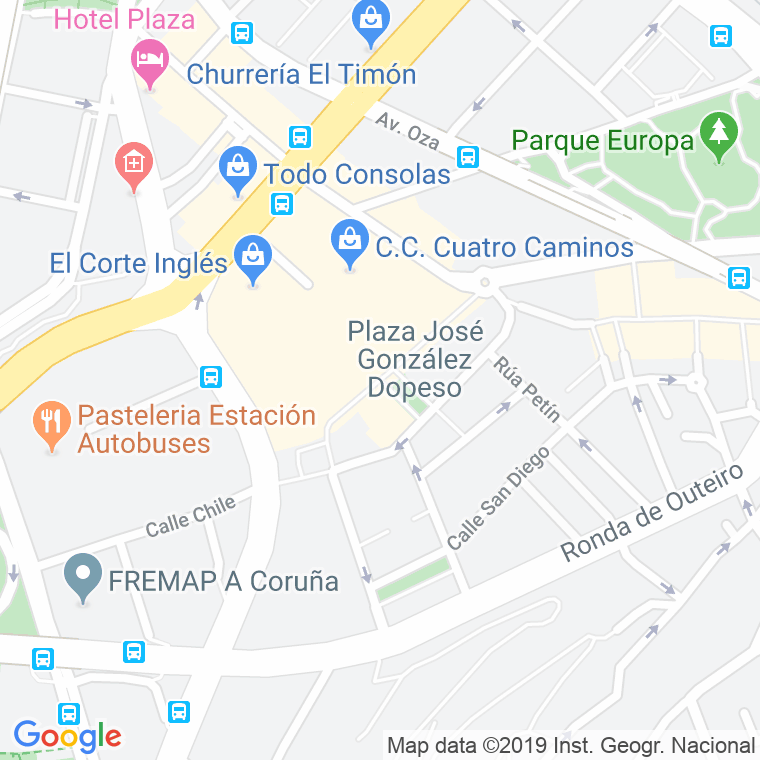 Código Postal calle Jose Gonzalez Dopeso en A Coruña