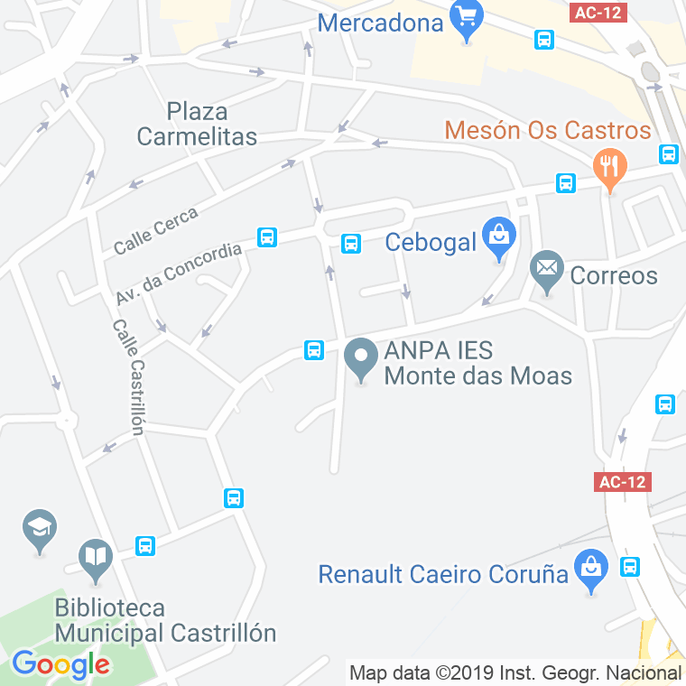 Código Postal calle Jose Maria Hernansaez en A Coruña