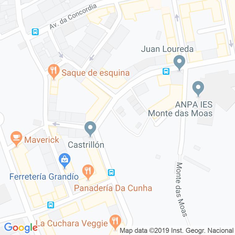 Código Postal calle Leira Do Campo, lugar en A Coruña